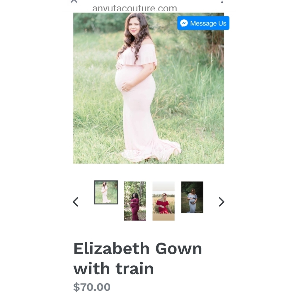 Plus size Maternity photos dress